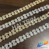 5/8" Braided Rhinestone Plastic Stud Trim, PST-220