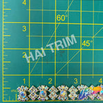 5/8" Braided Rhinestone Plastic Stud Trim, PST-220
