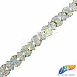 5/8" Braided Rhinestone Plastic Stud Trim, PST-220