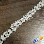 5/8" Braided Rhinestone Plastic Stud Trim, PST-220