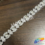 5/8" Braided Rhinestone Plastic Stud Trim, PST-220