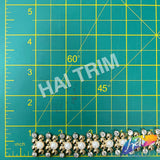 3/4" Pearl Rhinestone Plastic Stud Trim, PST-223