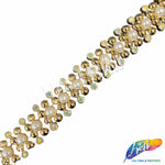 3/4" Pearl Rhinestone Plastic Stud Trim, PST-223