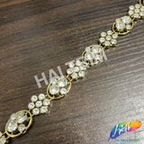 1/2" Flower Medallion Rhinestone Plastic Stud Trim, PST-224