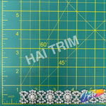 3/4" Pearl Rhinestone Plastic Stud Trim, PST-225