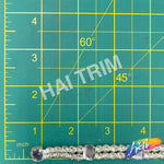 SALE! 3/8" 2-row Crystal Acrylic Rhinestones with Octagon Stones, QL-148