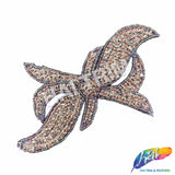 Ribbon Bow Beaded Rhinestone Applique, RA-033 Colors