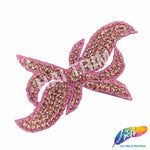 Ribbon Bow Beaded Rhinestone Applique, RA-033 Colors