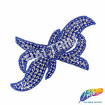 Ribbon Bow Beaded Rhinestone Applique, RA-033 Colors