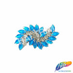 Fancy Wavy Rhinestone Motif Applique, RA-082