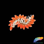 Fancy Wavy Rhinestone Motif Applique, RA-082