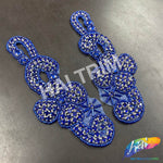 Beaded Rhinestone Motif Applique (sold by pair), RA-254 Colors