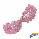 Angel Wing Beaded Rhinestone Applique (sold by pair), RA-256 Colors