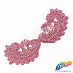Angel Wing Beaded Rhinestone Applique (sold by pair), RA-256 Colors
