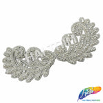 Angel Wing Beaded Rhinestone Applique (sold by pair), RA-256