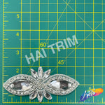 Infinity Beaded Motif Rhinestone Applique, RA-259