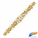 Crystal Jewel Motif Rhinestone Applique with Felt Backing, RA-260