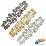 Crystal Jewel Motif Rhinestone Applique with Felt Backing, RA-261