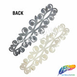 Crystal Jewel Motif Rhinestone Applique with Felt Backing, RA-261