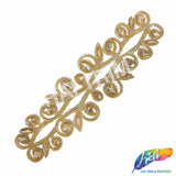 Crystal Jewel Motif Rhinestone Applique with Felt Backing, RA-261