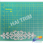 Crystal Jewel Motif Rhinestone Applique with Felt Backing, RA-262