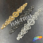 Crystal Jewel Motif Rhinestone Applique with Felt Backing, RA-264