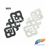 Crystal Motif Rhinestone Applique with Felt Backing, RA-265