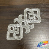 Crystal Motif Rhinestone Applique with Felt Backing, RA-265