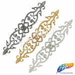 Crystal Jewel Motif Rhinestone Applique with Felt Backing, RA-266