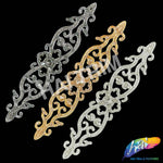 Crystal Jewel Motif Rhinestone Applique with Felt Backing, RA-266