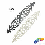 Crystal Jewel Motif Rhinestone Applique with Felt Backing, RA-266