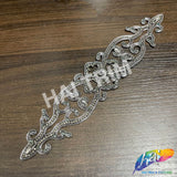 Crystal Jewel Motif Rhinestone Applique with Felt Backing, RA-266