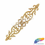 Crystal Jewel Motif Rhinestone Applique with Felt Backing, RA-266