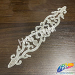 Crystal Jewel Motif Rhinestone Applique with Felt Backing, RA-266