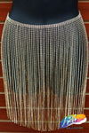 16" Rhinestone Cupchain Fringe (Sold By Piece - 36 inches), RF-040