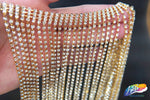 16" Rhinestone Cupchain Fringe (Sold By Piece - 36 inches), RF-040