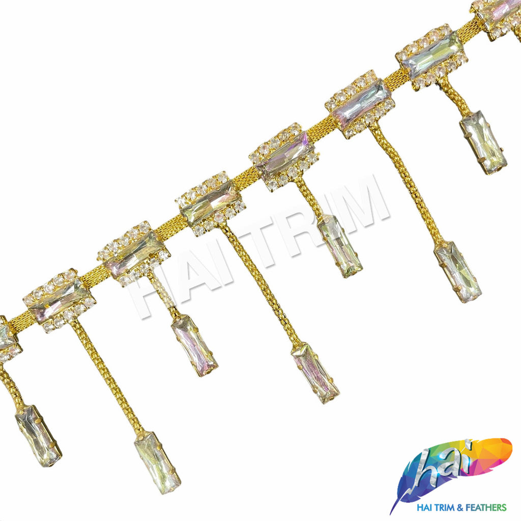 Multicolor Rhimestone Fringe SALE! 3 1/2