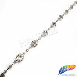 1/4" Round Crystal Rhinestone Cupchain Trim, RT-002