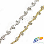 5/8" Wavy Crystal Rhinestone Trim, RT-004