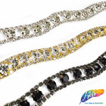 1/2" Wavy Crystal Rhinestone Trim, RT-005