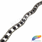 1/2" Wavy Crystal Rhinestone Trim, RT-005