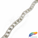 1/2" Wavy Crystal Rhinestone Trim, RT-005