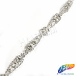 5/8" Flower Teardrop Rhinestone Trim, RT-007