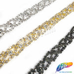 3/8" Spiral Crystal Rhinestone Trim, RT-008