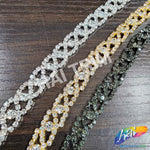 3/8" Spiral Crystal Rhinestone Trim, RT-008