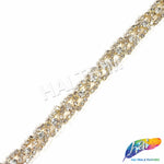 3/8" Spiral Crystal Rhinestone Trim, RT-008