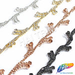 3/4" Tree Branch Crystal Rhinestone Trim, RT-009