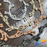 3/4" Tree Branch Crystal Rhinestone Trim, RT-009