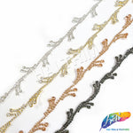 3/4" Tree Branch Crystal Rhinestone Trim, RT-009