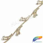 3/4" Tree Branch Crystal Rhinestone Trim, RT-009